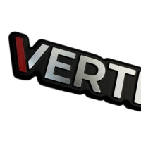 Etiqueta de Aluminio con Corte de Diamante Personalizada, Fondo Negro Mate, Placa de Identificación Metálica para Aire Acondicionado