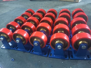 Weihang 4/5/6/8 Polegada 1200kg Super <span class=keywords><strong>Heavy</strong></span> <span class=keywords><strong>Duty</strong></span> Ouro Núcleo de Aço com Pu Roda <span class=keywords><strong>Caster</strong></span> Andaimes - Product Image 6