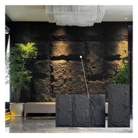 Panneau mural de haute qualité PU 3D Rock Stone Fausse pierre en polyuréthane imperméable