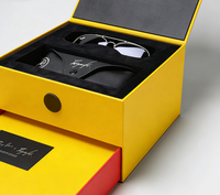Boîte d'emballage pour lunettes de vue en papier rigide de luxe, personnalisable avec logo, écologique, en matériaux recyclés, réutilisable et portable