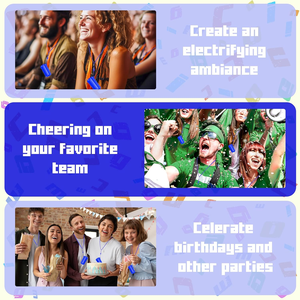 מתנות קידום מכירות ממותג JUNYE - שריקות פלסטיק ומשרוקיות - צבעים שונים, ייצור לפי הזמנה זמין, לאוהדי ספורט, הצדעה ועידוד - Product Image 6