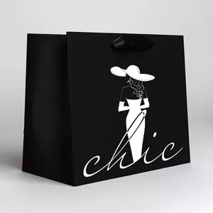 Sacchetti Boutique di imballaggio di carta per lo Shopping di lusso personalizzati per t-shirt per vestiti