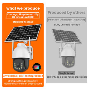 Caméra Dôme Solaire 4G la Plus Vendue 6MP Caméra de Sécurité Extérieure Angle de Vision 350° Vision Nocturne Stockage Cloud Carte SIM - Product Image 2