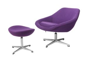 כסא משרדי סיבוב עם סגסוגת אלומיניום נוחה בסיס מודרני לאונג בר ריהוט עם ארבע רגליים טופר - Product Image 4