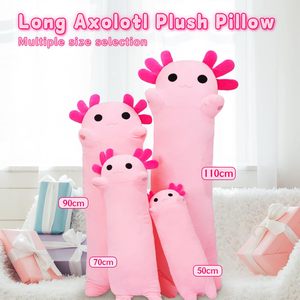 Unisex siêu mềm lớn màu hồng <span class=keywords><strong>axolotl</strong></span> Thú nhồi bông đồ chơi dễ thương huggable salamander sang trọng gối PP bông hoàn hảo sinh nhật - Product Image 4