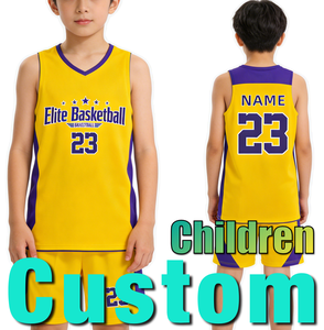 Ensemble d'uniformes de basketball personnalisés pour adultes - Vente en gros, logo imprimé, nom par sublimation, vêtements de sport pour jeunes, grandes tailles, polyester - Product Image 1