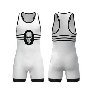 Tùy chỉnh Đấu Vật <span class=keywords><strong>SINGLET</strong></span> cho nam giới | Đỏ trắng một mảnh thể thao cho đào tạo, phòng tập thể dục, hoặc chiến đấu - Product Image 5