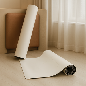 Alta calidad 15 PCS Logotipo de impresión personalizado gratis Estera de Yoga de goma natural Marrón Pu 5mm Esteras de fitness de viaje Estera de Pilates de yoga - Product Image 6