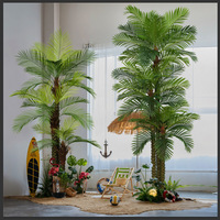 Plantes artificielles pour la simulation de cocotiers et la conception de terrains de golf - Décoration de mariage écologique et imperméable pour usage extérieur et intérieur