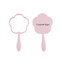 Miroir de maquillage portable 2026, vente directe usine, best-seller transfrontalier, mini miroir à main en forme de fleur