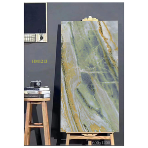 Hoàng Đế Vàng đá cẩm thạch hiệu ứng sứ sàn gạch thiết kế hiện đại 600x1200mm mài dũa <span class=keywords><strong>peronda</strong></span> gạch cho nội thất sử dụng firebrick chức năng - Product Image 2