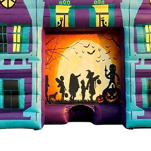 Casa Embrujada Inflable de Halloween, Castillo Gigante Profesional ODM, Accesorio para Fotos, Impresión UV, Ventilador Incorporado, para Eventos al Aire Libre - Product Image 4