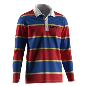 Polo de rugby à séchage rapide, conçu pour la performance, tissu anti-rétrécissement, manches courtes, conçu pour le confort et la flexibilité - Product Image 5