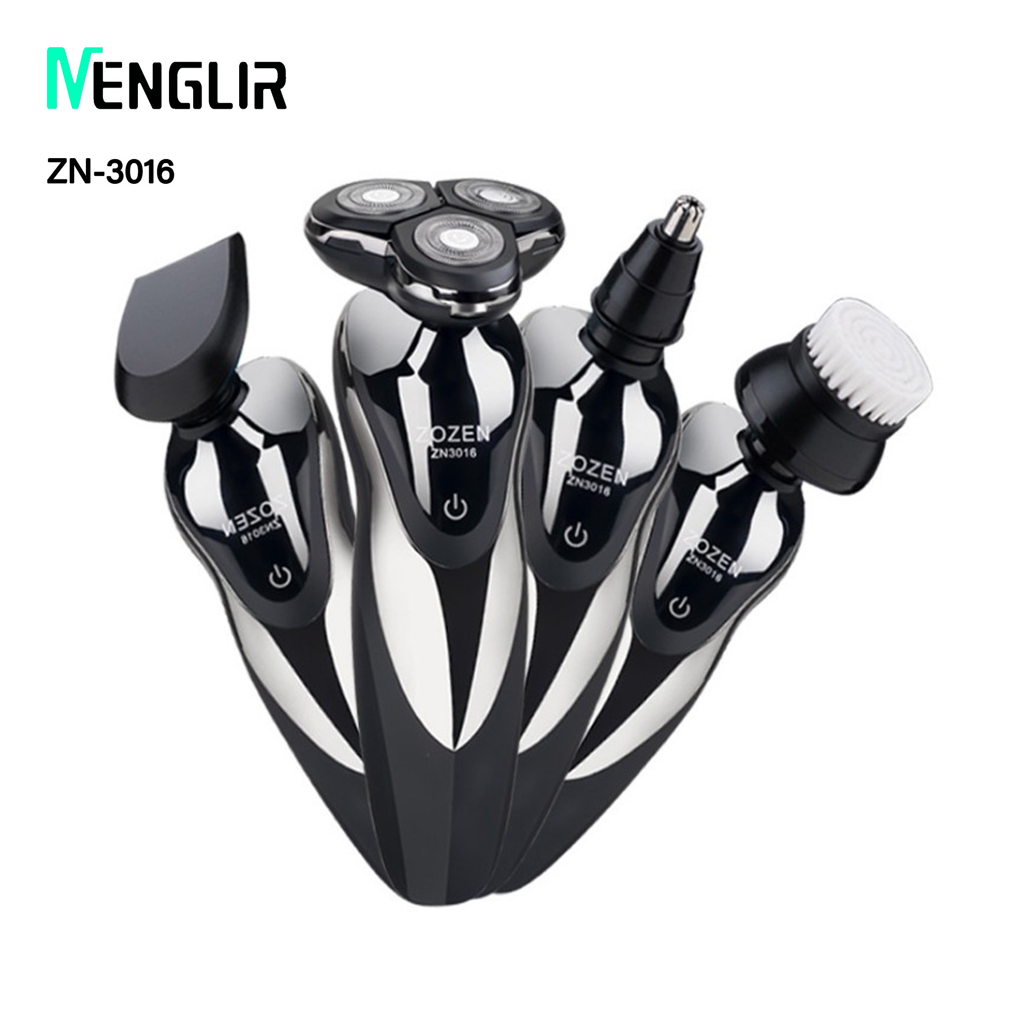 MENGLIR Mini Rotary Electric Shaver – Portable IPX6 Waterproof Men's Razor