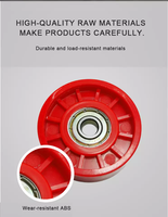 Pièces de roue à roulettes en plastique