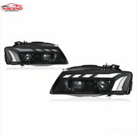 Ensemble de phares à LED de style RS pour Audi A5 2008-2011, phares avant améliorés avec clignotants séquentiels DRL