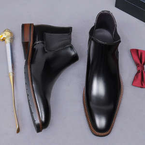 Bottes en cuir véritable les plus vendues, vente directe du fabricant. Bottines chukka pour homme en cuir véritable - Product Image 3