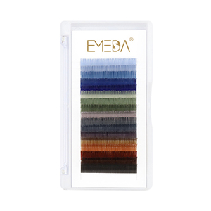 Pestañas de volumen individual Pestañas de volumen de color <span class=keywords><strong>ruso</strong></span> Abanico fácil Volumen esponjoso Extensión de pestañas Extensiones de pestañas de color - Product Image 5