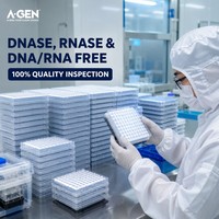 Plaque PCR à 96 puits à bords pleins, 0,1 mL, en PP |   Flacons à fond en V stériles, sans DNase/RNase, à faible évaporation, sans pyrogène, certifiés CE