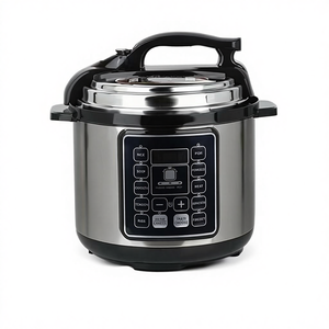 <span class=keywords><strong>Olla</strong></span> a Presión Eléctrica de 6L de Gran Capacidad, <span class=keywords><strong>Olla</strong></span> de Cocción Lenta Multifuncional para el Hogar, <span class=keywords><strong>Olla</strong></span> Interior de Cristal Negro, Potencia de 1000W+ - Product Image 1