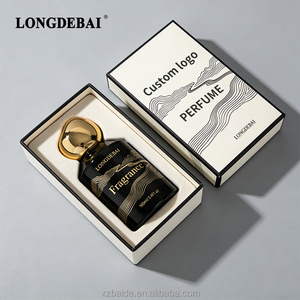 Botella de Perfume de Vidrio Vacía Personalizada, 50ml 30ml 100ml, con Cierre a Presión, Negra, de Lujo, con Caja de Regalo - Product Image 2