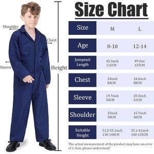 Disfraz de Michael Myers para Niños SINSEN, Mono Azul, Disfraz de Terror para Halloween, para Niños y Niñas de 8 a 13 Años - Product Image 2