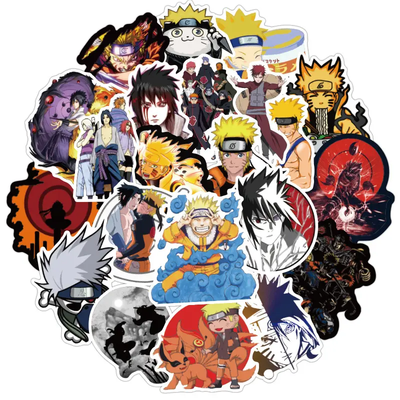 Custom100pcs/Zak Japanse Anime Hatake Kakashi Uchiha Itachi Graffiti Sticker Pvc Waterdicht Sticker Voor Diepvriesvak Skateboard