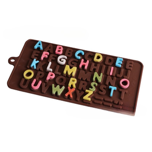แม่พิมพ์ซิลิโคนรูปตัวอักษรภาษาอังกฤษ 26 ตัว สำหรับทำช็อกโกแลต เยลลี่ พุดดิ้ง สบู่ทำมือ แม่พิมพ์งานฝีมือ DIY รองรับการสั่งแบบคละแบบ - Product Image 5