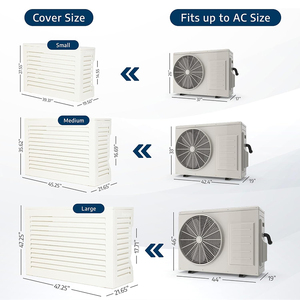 Cubierta para Unidad Exterior de <span class=keywords><strong>Aire</strong></span> <span class=keywords><strong>Acondicionado</strong></span> YOD HVAC de Aleación de Aluminio, Resistente a la Intemperie y al Granizo, Accesorio para <span class=keywords><strong>Aire</strong></span> <span class=keywords><strong>Acondicionado</strong></span> con 5 Años de Garantía para Bomba de Calor - Product Image 4