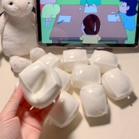Jouet Squishy Vaseline Tofu, à récupération lente, moulable, super doux, jouet anti-stress de style japonais pour le bureau