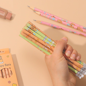 Crayons Capybara 2B avec gomme pour les élèves du primaire, usage scolaire et de bureau - Product Image 2