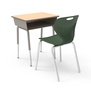 Đồ Nội Thất Trường Học Sinh Viên Mở Quầy Lễ Tân Với Kim Loại Nhựa Khay Cuốn Sách Hộp Có Thể Điều Chỉnh Chiều Cao Bàn Trường Lớp Học Bàn Gỗ - Product Image 3