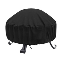 Pliable Portable 210d 420D 600D Polyester Robuste Rond Personnalisé Étanche Patio Fire Pit Cover