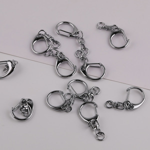 Hebilla en forma de C cromada, colgante de anillo, clip de hebilla, accesorios de joyería metálicos DIY para bolsos, llaveros, material de adorno - Product Image 1