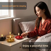 Bougie électronique à LED de style Instagram, fonctionnant sur piles, décoration nordique pour la maison, ornement pour anniversaires et mariages