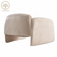 Fauteuil d'appoint au design moderne et minimaliste de luxe, fauteuils bas, fauteuil de détente, salon, hôtel, villa, bureau à domicile, chambre à coucher, utilisation en tissu