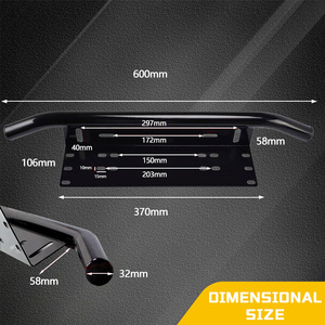 Commercio all'ingrosso alluminio LED barra luminosa staffa di montaggio <span class=keywords><strong>targa</strong></span> anteriore luce barra staffa <span class=keywords><strong>targa</strong></span> all'ingrosso Automotive - Product Image 2