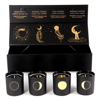 Ensemble de bougies C&H Moon Phase, bougies d'aromathérapie sur le thème du cycle lunaire, bougies de guérison et spirituelles, coffret cadeau de parfum d'ambiance pour la maison, décoration de rituel lunaire