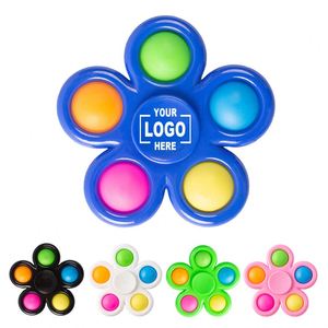 Juguetes Personalizados de Cinco Dedos con Burbujas para Girar, Juguetes Antiestrés para Niños, Regalos Promocionales Divertidos, Pop Fidget Spinner - Product Image 1