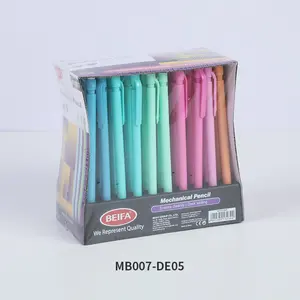 BEIFA MB007 0.5mm 0.7mm coquille colorée efface proprement l'écriture sombre respectueux de l'environnement écriture lisse crayon mécanique