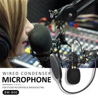 Équipement de Studio d'Enregistrement Professionnel Complet BM800, Microphone à Condensateur avec Carte Son V8