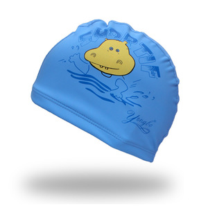 Bonnet de bain en PU pour enfants, design de dessin animé, respirant, pour la natation et les sports nautiques - Product Image 4