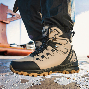Bottes d'hiver unisexes tendance, imperméables, épaisses, chaudes, antidérapantes, nouvelles bottes de montagne pour l'extérieur - Product Image 3