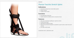 E-Life E-NS001 regolabile strap piede immobilizzatore supporto tutore plantare fascite stretch Achille notte stecca per la stabilità - Product Image 4