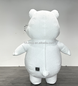 Tùy chỉnh Inflatable đen trắng gấu Linh Vật Trang phục linh vật động vật linh vật gấu trúc gấu fursuit cosplay lông phù hợp với cho người lớn - Product Image 6