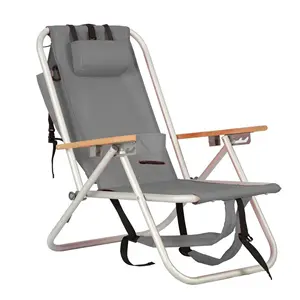 كرسي حلقي محمول من الألومنيوم خفيف الوزن خارجي رخيص قابل للطي للتخييم والصيد ، مع مظلة للتخييم والصيد والمشي لمسافات طويلة/