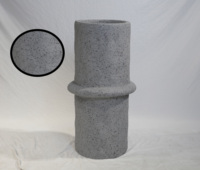 Vase à fleurs en fibre de verre fait main au design vintage pour l'intérieur et l'extérieur
