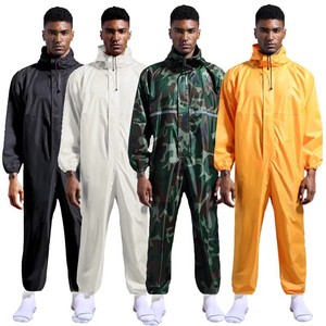Vêtement <span class=keywords><strong>de</strong></span> <span class=keywords><strong>pluie</strong></span> imperméable pour pêcheur, très vendu, épaisseur 0,48 mm, avec logo et pantalon à bretelles réglables, pour la pêche en plein air - Product Image 2