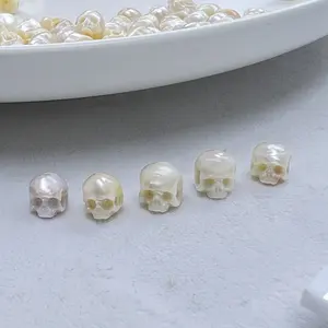 Cultured Freshwater 8mm caved skull pearl for sale