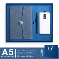 2026 Pu cuir ensemble de cadeau promotionnel d'entreprise cahier avec stylo 20000mAH batterie externe ensemble de boîte-cadeau d'entreprise d'affaires